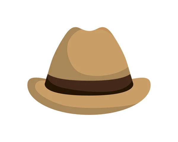 Icono del sombrero. diseño de ropa masculina. gráfico vectorial — Archivo Imágenes Vectoriales