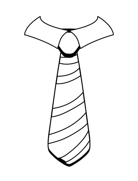 Ícone de gravata. Projeto masculino da peça do terno. gráfico vetorial — Vetor de Stock