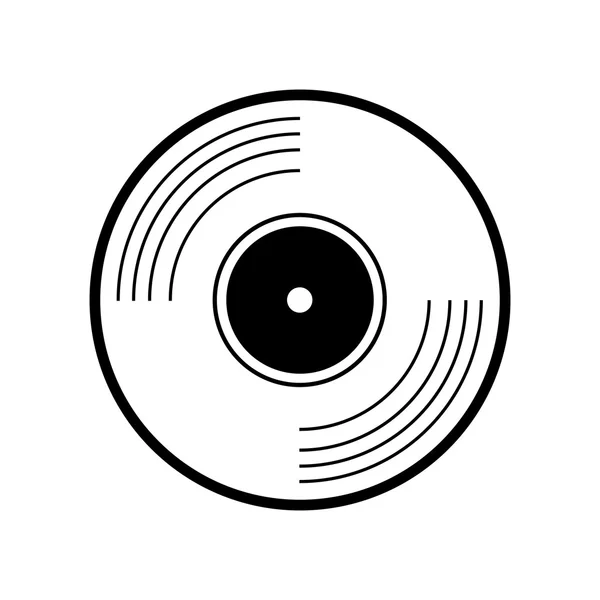 Vinyl design. Muziek en geluid pictogram. vectorafbeelding — Stockvector