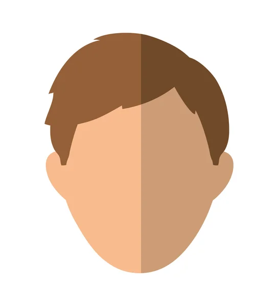 Diseño de hombre. icono de avatar masculino. gráfico vectorial — Vector de stock