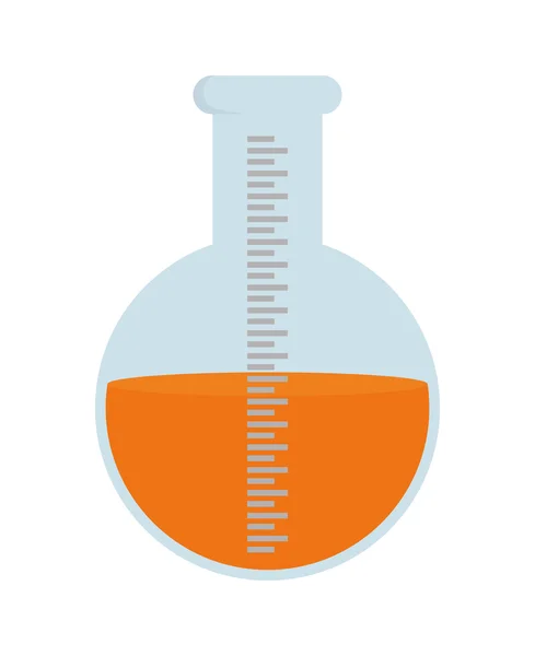 Diseño del frasco de laboratorio. Icono de ciencia. gráfico vectorial — Archivo Imágenes Vectoriales
