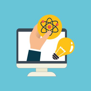 Eğitim tasarım. Üniversite simgesi. Derma ve izole illust