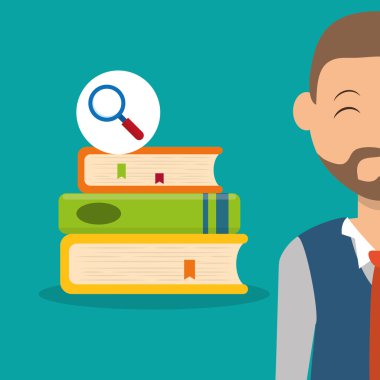 Eğitim tasarım. Üniversite simgesi. Derma ve izole illust