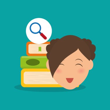 Eğitim tasarım. Üniversite simgesi. Derma ve izole illust