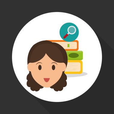 Eğitim tasarım. Üniversite simgesi. Derma ve izole illust