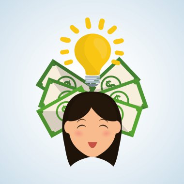 Para tasarım kaydedin. Mali madde. Derma illüstrasyon, vecto