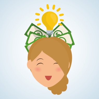 Para tasarım kaydedin. Mali madde. Derma illüstrasyon, vecto