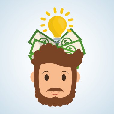 Para tasarım kaydedin. Mali madde. Derma illüstrasyon, vecto