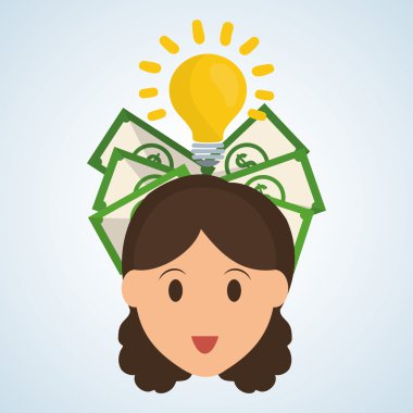 Para tasarım kaydedin. Mali madde. Derma illüstrasyon, vecto