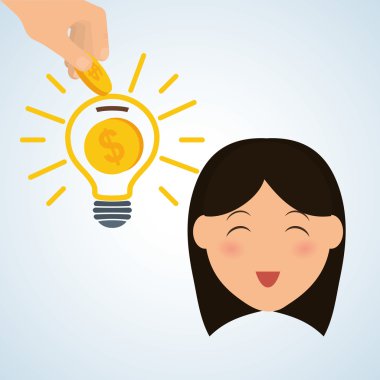 Para tasarım kaydedin. Mali madde. Derma illüstrasyon, vecto