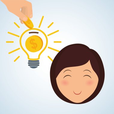 Para tasarım kaydedin. Mali madde. Derma illüstrasyon, vecto