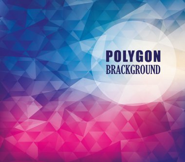 Background design. Polygon icon. Abstract and Colorfull illustra