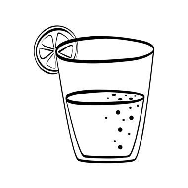 suyu simgesi. Organik ve sağlıklı gıda tasarım. vektör grafiği