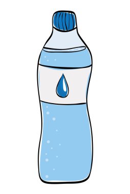 su içecek simgesi. Organik ve sağlıklı gıda tasarım. vektör grafiği