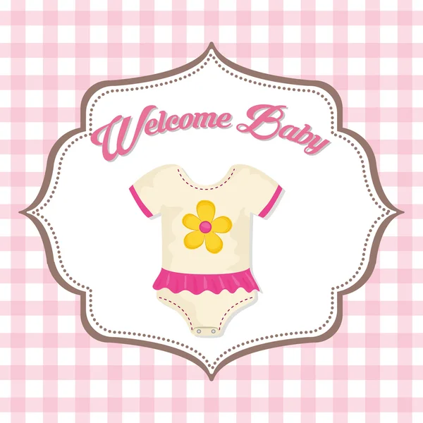 Baby Shower. tela. Diseño de pastel. gráfico vectorial — Archivo Imágenes Vectoriales