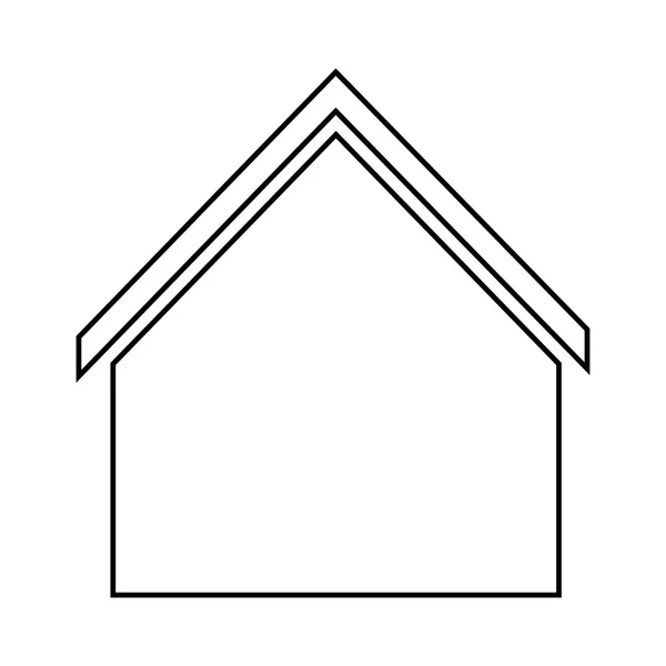 Familia de familia. Casa con techo. diseño de silueta, vector gra — Vector de stock