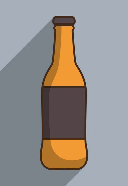 Дизайн пляшки з емблемою, векторна графіка — стоковий вектор