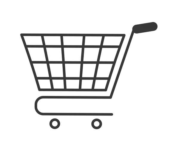 Shopping cart icon. Shopping and commerce design. vector graphic — Stock Vector