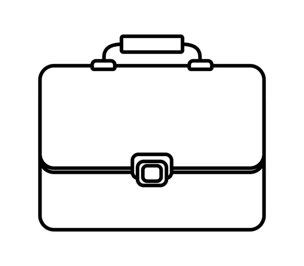 Icône de valise. Conception traditionnelle de sac. graphique vectoriel — Image vectorielle