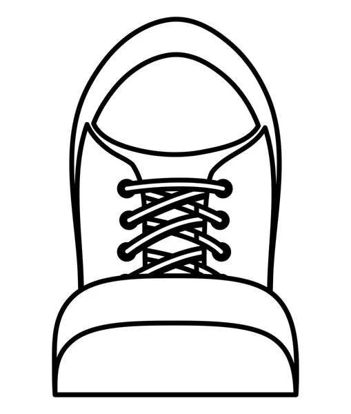 스포츠 신발 아이콘입니다. 천으로 컨셉 디자인입니다. 벡터 그래픽 — 스톡 벡터