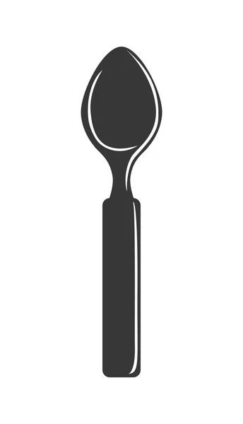 Cuchara icono de cubiertos. Diseño de menú. gráfico vectorial — Archivo Imágenes Vectoriales