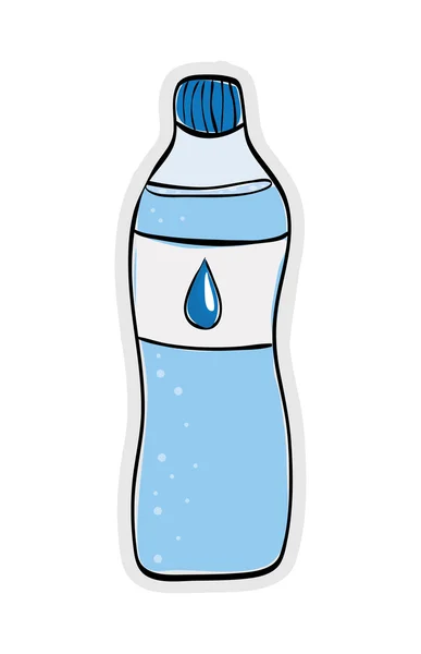 Wasser trinken Ikone. organische und gesunde Lebensmittelgestaltung. Vektorgrafik — Stockvektor