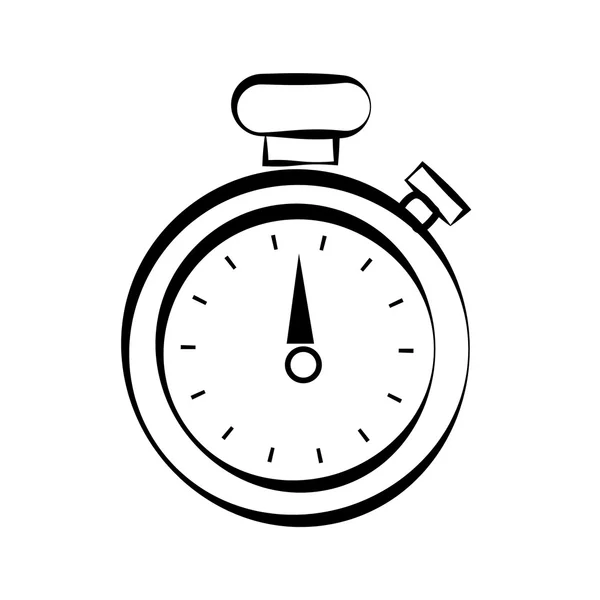 Chronometer pictogram. Ontwerp van de tijd. vectorafbeelding — Stockvector