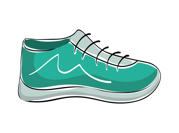 Sport schoenen pictogram. Doek conceptontwerp. vectorafbeelding — Stockvector