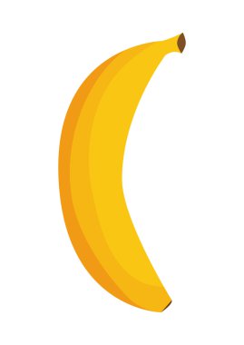 Muz meyve simgesi. Gıda tasarım. vektör grafiği