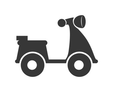 Motorcycle silhouette. Transportation design. vector graphic