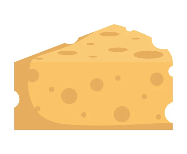 Icono de queso. Diseño de alimentos. gráfico vectorial — Archivo Imágenes Vectoriales