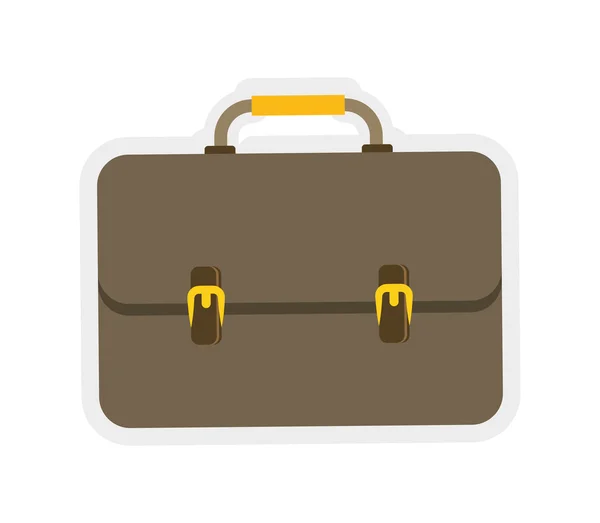 Colorfull suitcase icon. Bag design. vector graphic — Stock vektor