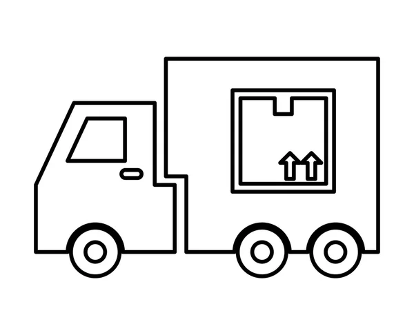 Truck icon. Delivery and Shipping design. vector graphic — Stock Vector