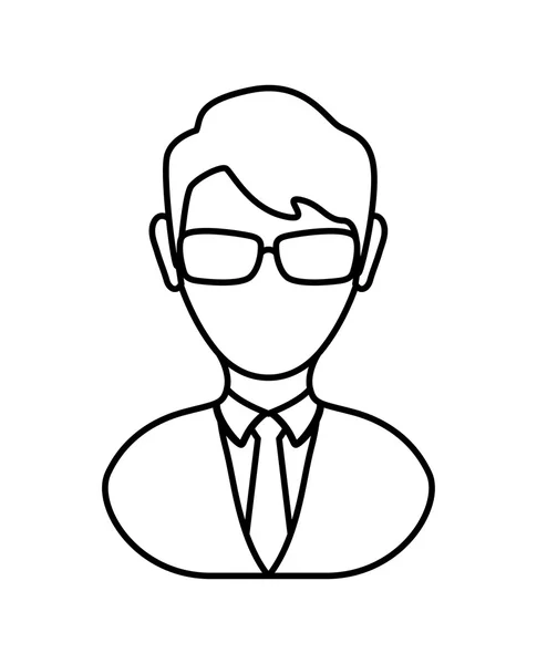 Icono del hombre Avatar. La gente diseña. gráfico vectorial — Vector de stock