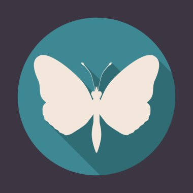Yuvarlak simge kelebek sembolü