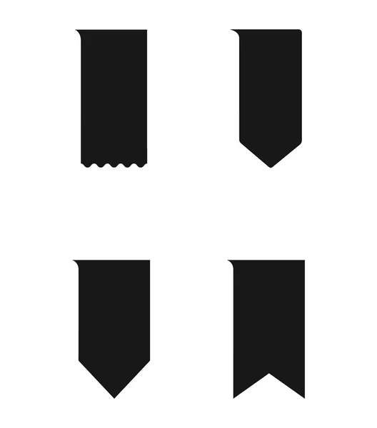 Illustration icônes signet — Image vectorielle