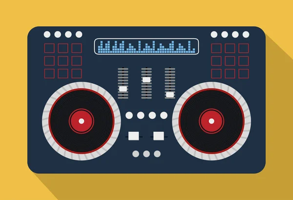 DJ fiesta de música electrónica — Vector de stock