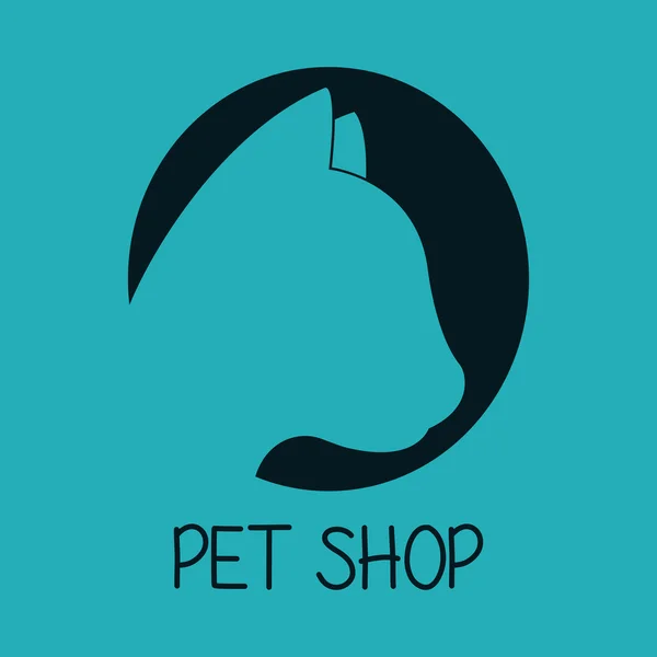 Animals pet shop graphic — Stock Vector