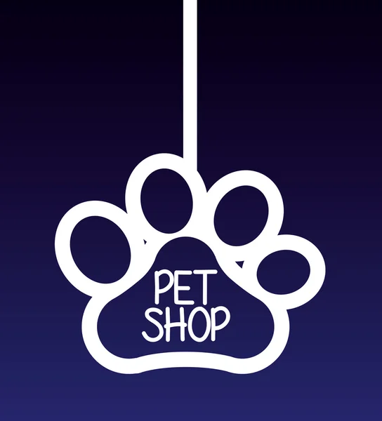 Animais pet shop gráfico — Vetor de Stock