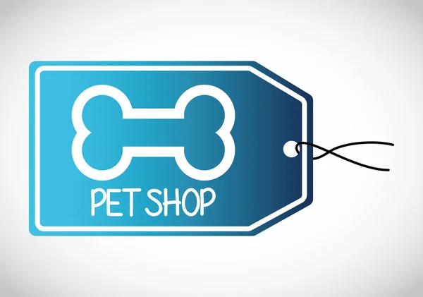 Animals pet shop graphic — Stock Vector
