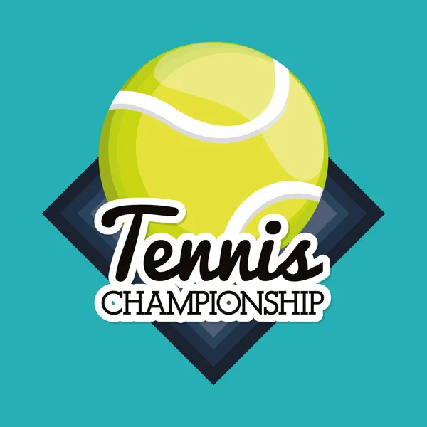 Tennis design sportif — Image vectorielle