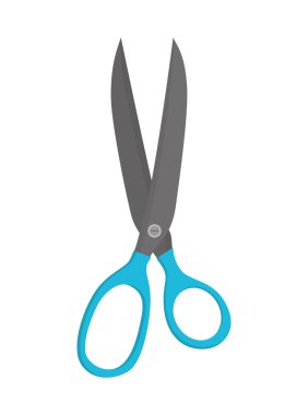 Makas simgesi. Tasarım kesme. vektör grafiği