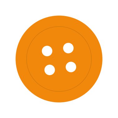 düğme simgesi. Terzi ve dikiş. Vektör grafiği