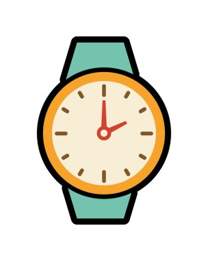 Saat simgesi. Zaman tasarımı. vektör grafiği