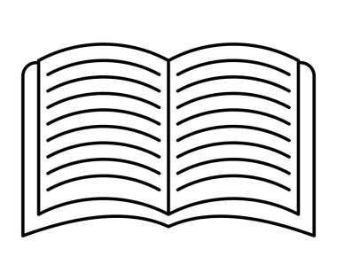 kitap simgesi. okuma dizayn. vektör grafiği