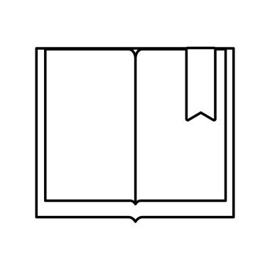 kitap simgesi. okuma dizayn. vektör grafiği