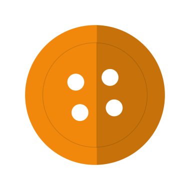 düğme simgesi. Terzi ve dikiş. Vektör grafiği