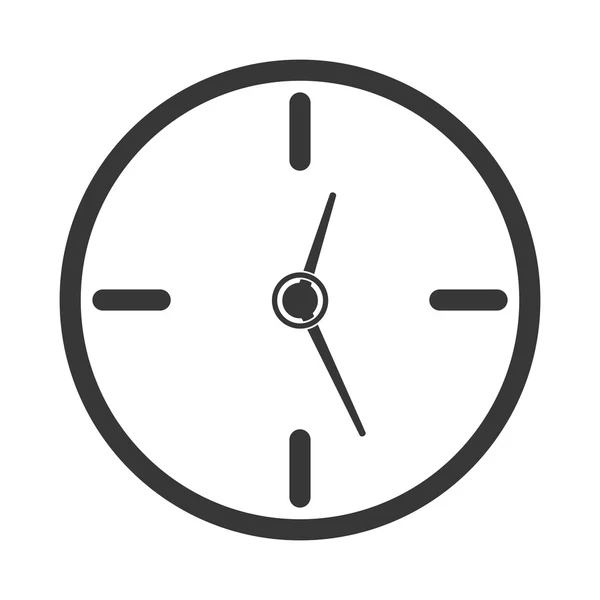 Icono del reloj. Diseño de tiempo. gráfico vectorial — Archivo Imágenes Vectoriales