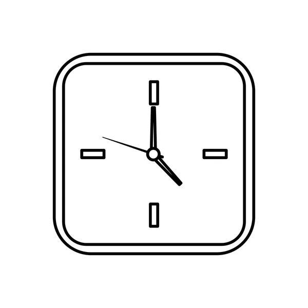 Het pictogram van de klok. Ontwerp van de tijd. vectorafbeelding — Stockvector