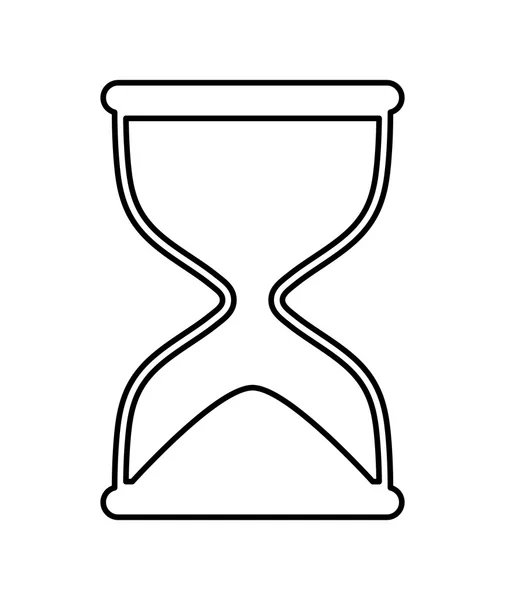 Sanduhr-Symbol. Uhr. Vektorgrafik — Stockvektor